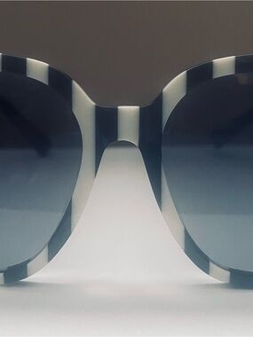 Valentino Rockstud Striped Sunglasses